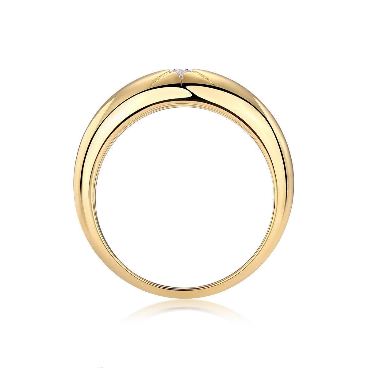 S925 Sterling Silver Moissanite Ring