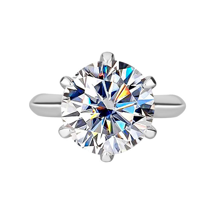 S925 Sterling Silver Moissanite Ring