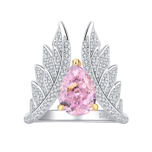 S925 Sterling Silver CZ Diamond Ring