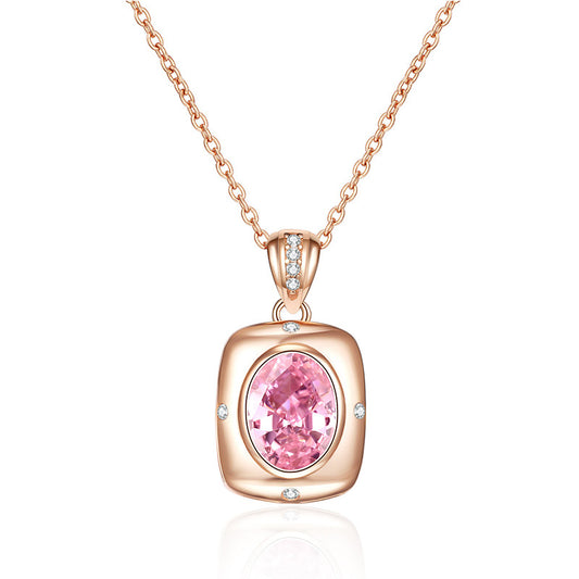 S925 Sterling Silver CZ Diamond Pendant Daily 18"