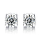 【#ME01·Classic】0.5-1CT S925 Sterling Silver Moissanite Earrings Daily