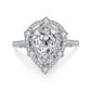 S925 Sterling Silver Moissanite Ring