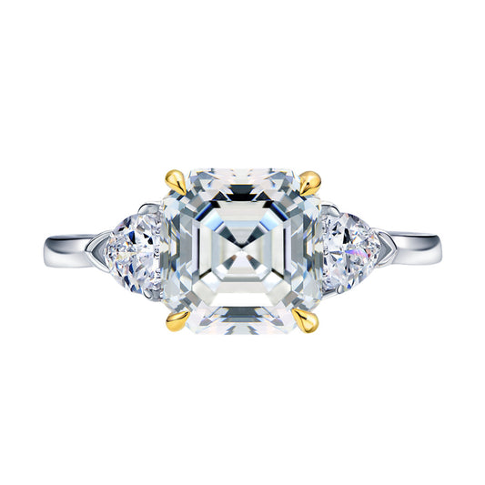 S925 Sterling Silver Moissanite Ring