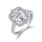 S925 Sterling Silver Moissanite Ring