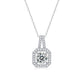 【#MP02·Blossom】18" S925 Sterling Silver Moissanite Pendant Daily