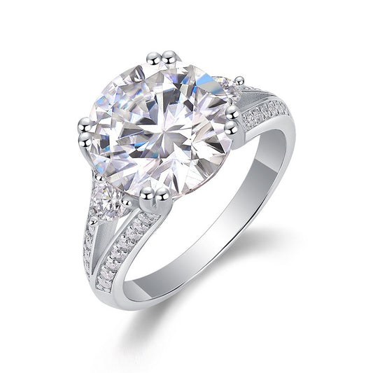 S925 Sterling Silver Moissanite Ring