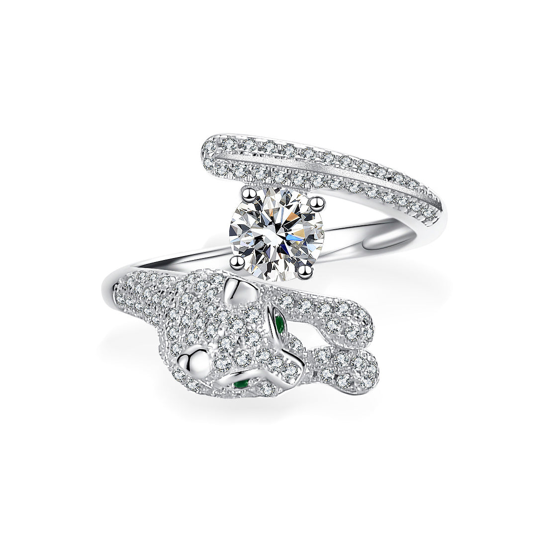 S925 Sterling Silver Moissanite Ring