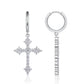 S925 Sterling Silver Moissanite Dangle Earrings