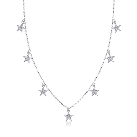 S925 Sterling Silver Moissanite Pendant Daily 18"