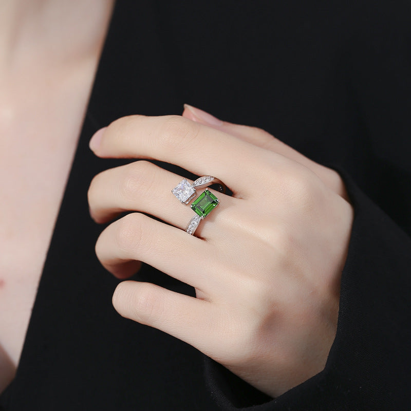 S925 Sterling Silver CZ Diamond Ring