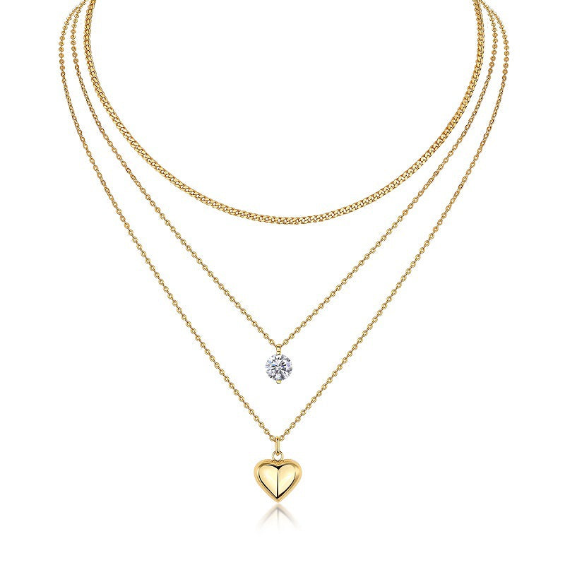 S925 Sterling Silver Moissanite Pendant Daily 18"