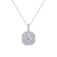 S925 Sterling Silver Moissanite Pendant Daily 18"