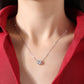 S925 Sterling Silver Moissanite Pendant Daily 18"