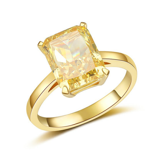 S925 Sterling Silver CZ Diamond Ring