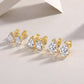 【#ME04·Love Flow】1.5CT Golden Pear-cut S925 Sterling Silver Moissanite Earrings Daily