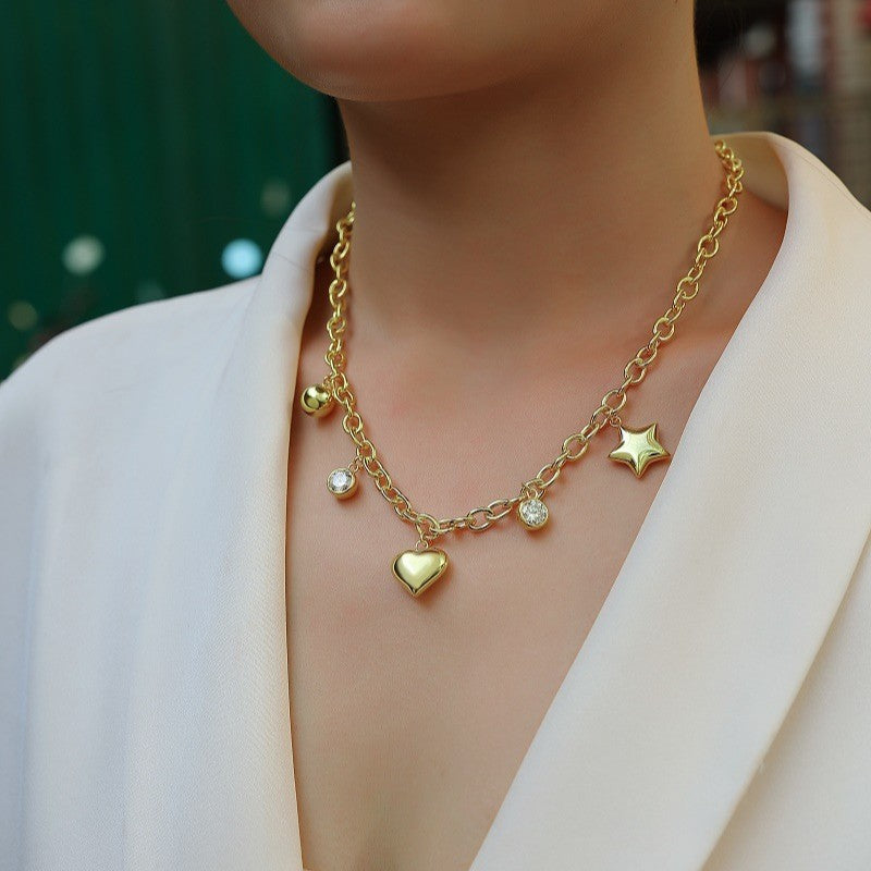 S925 Sterling Silver Moissanite Pendant Daily 18"