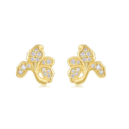 S925 Sterling Silver Moissanite Stud Earrings