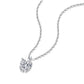 S925 Sterling Silver Moissanite Pendant Daily 18"