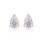 【#ME04·Love Flow】1.5CT Golden Pear-cut S925 Sterling Silver Moissanite Earrings Daily