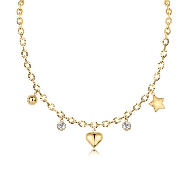 S925 Sterling Silver Moissanite Pendant Daily 18"