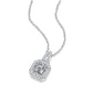 【#MP02·Blossom】18" S925 Sterling Silver Moissanite Pendant Daily
