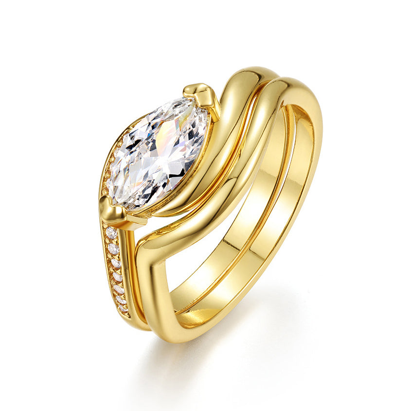 S925 Sterling Silver Moissanite Ring