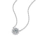 S925 Sterling Silver Moissanite Pendant Daily 18"
