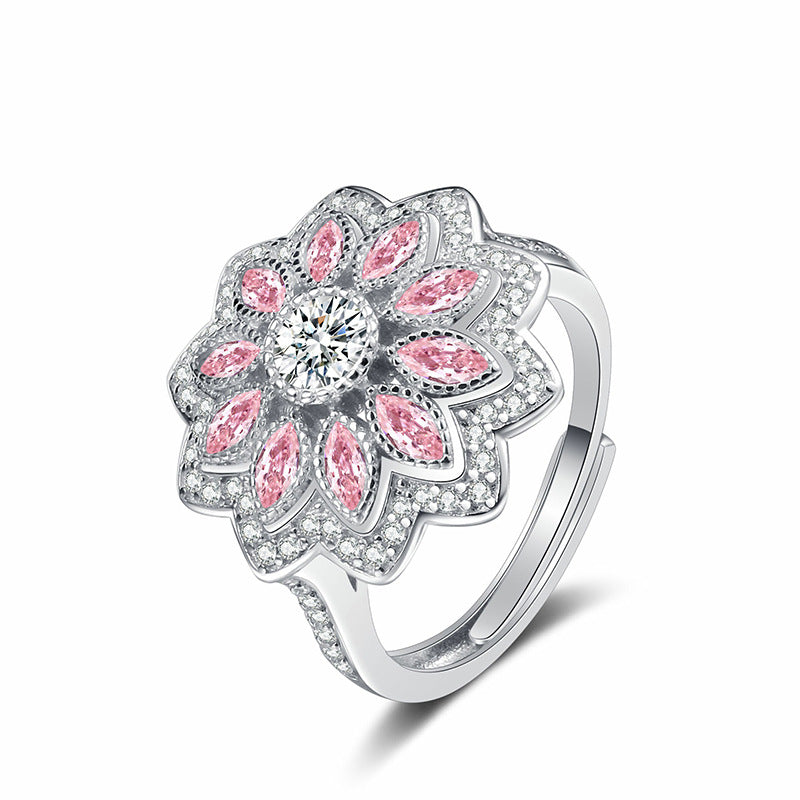 S925 Sterling Silver CZ Diamond Ring
