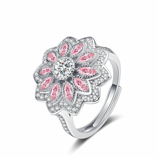 S925 Sterling Silver CZ Diamond Ring