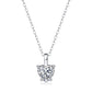 S925 Sterling Silver Moissanite Pendant Daily 18"