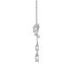 S925 Sterling Silver Moissanite Pendant Daily 18"