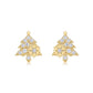 【#ME02·X'mas Tree】S925 Sterling Silver Moissanite Earrings Daily