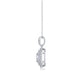 S925 Sterling Silver Moissanite Pendant Daily 18"