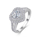 S925 Sterling Silver Moissanite Ring
