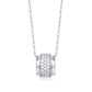 S925 Sterling Silver Moissanite Pendant Daily 18"