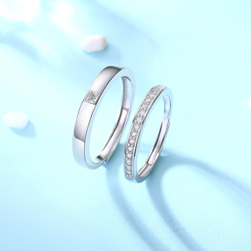 Silver Couple Rings: Pair 17, Stone: Nine Original Stones –  AmeerAliEnterprises