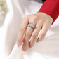 【#R08·The Queen】3-5CT S925 Sterling Silver Moissanite Ring Fixed Ring Band