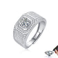 【#R12·President】OFFICIAL ORIGINAL S925 Sterling Silver Moissanite Ring For Men